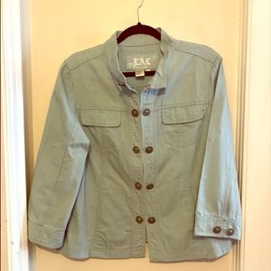 🍀Sea-foam Green Jean Jacket🍀